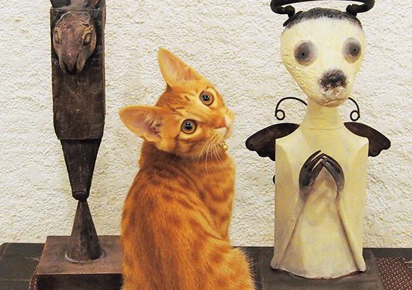 絵画 。手描き【のんびりと時間を過ごし、猫たちはロマンチックなデートをする】 絵画 。手描き【のんびりと時間を過ごし、猫たちはロマンチック
